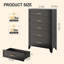 Commode haute 5 tiroirs en métal pour bureau à domicile-2127689039