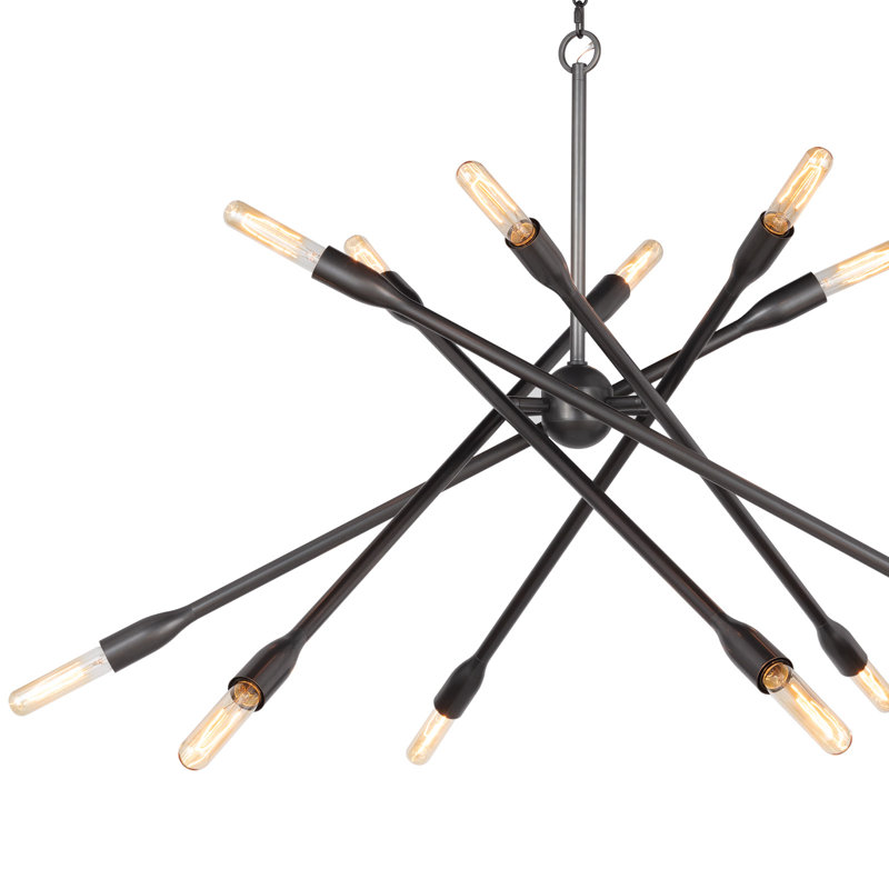 Cobra 12 - Light Chandelier, 27" H x 43" W x 43" D, Oil Rubbed Bronze
