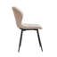 49.5cm H Upholstered Metal Side Chair in Beige-2094549683