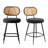 Counter Stool With Rattan Back-794721175-794839537