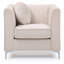 Fauteuil ivoire incliné