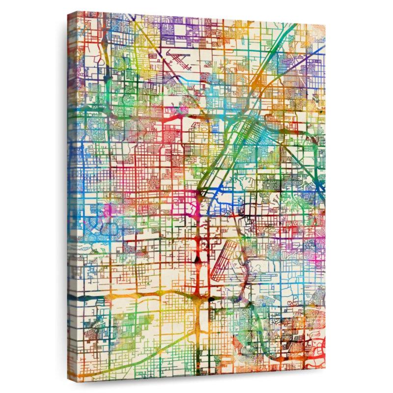 Las Vegas City Street Map III, H 36 po x l 24 po