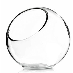 Vase bol à bulles inclinées