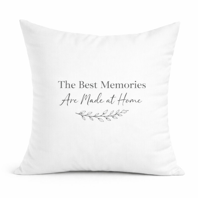 Indoor / Outdoor White Square Throw Pillow Cover