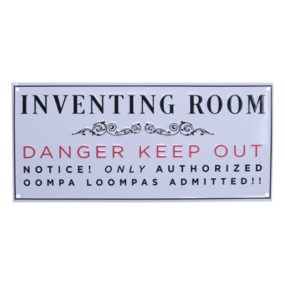 Inventing Room Tin Sign