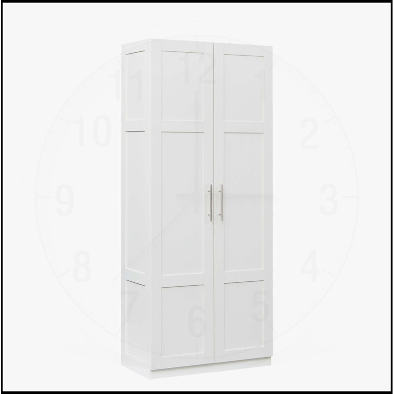 Armoire de cuisine polyvalente avec 2 portes et 3 tablettes réglables, parfaite pour le rangement organisé dans plusieurs pièces