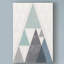 Art sur toile Guarani «Mod Triangles III Blue»-33426854