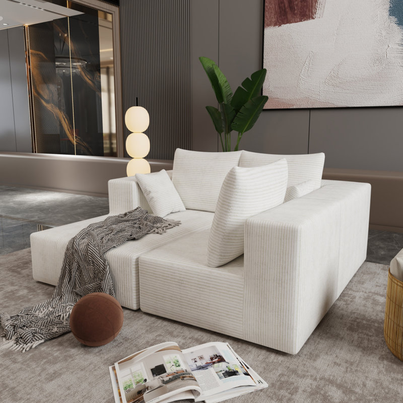Canapé d'angle, canapé modulaire, canapé-lit, canapé-lit, fabriqué en éponge haute densité et tissu moelleux doux, avec plusieurs combinaisons disponibles (gris)