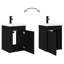Single Bathroom Vanity with Ceramic Basin-1171995476