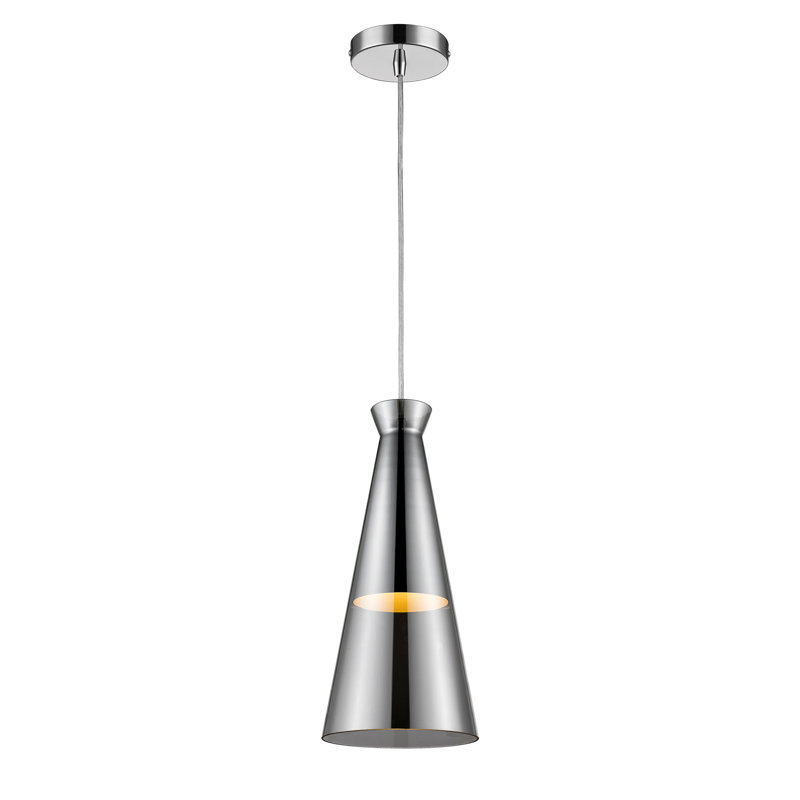 Marine 1 - Light Cone Pendant, Smoked Grey