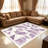 Terracotta Orange Geometric carpet-easy to clean, machine-washable, soft and comfortable; suitable for door mats, kitchens, living rooms, bedrooms, corridors, and laundry areas. Easy to clean, durable carpet for home decoration.-129515410
