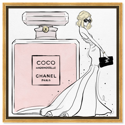 " Parisian Queen And Her Scent Perfume " Painting Print