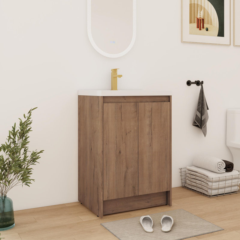 Meuble-lavabo simple 24 po avec plateau en résine