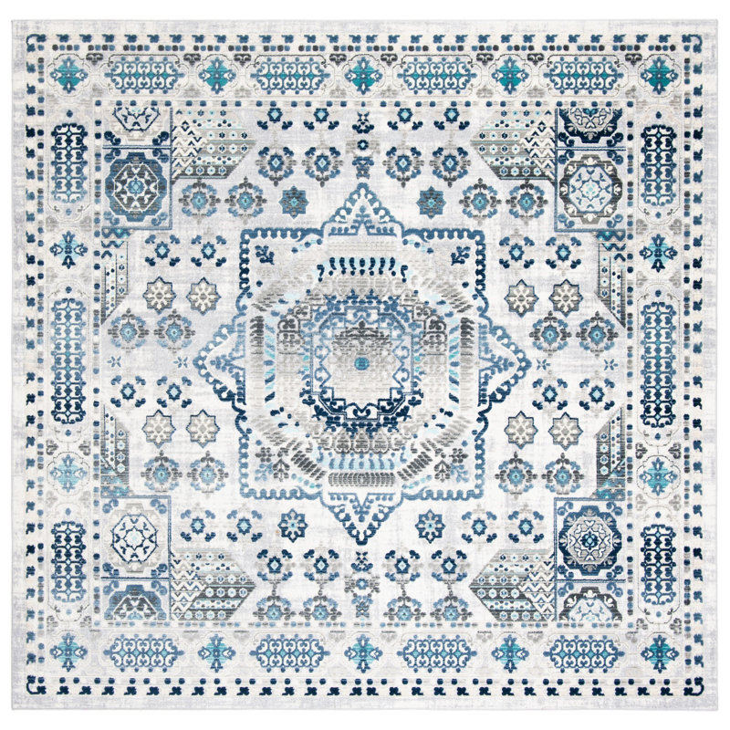 Aria Performance Oriental Rug, Square 6'7"