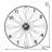Ashanti Bike Wheel Silver Clock, 27.5"