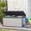 Boîte de rangement pour l'extérieur en résine durable de 150 gallons Keter Premier idéale pour le mobilier et les fournitures de jardin