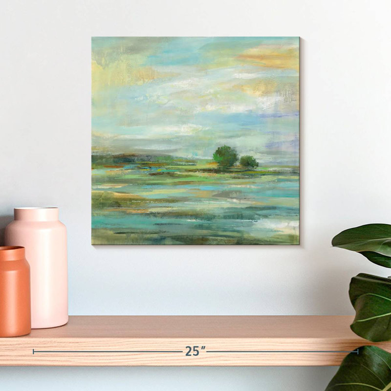 Paysage de sérénité au printemps Alvord, H 16 po x l 16 po