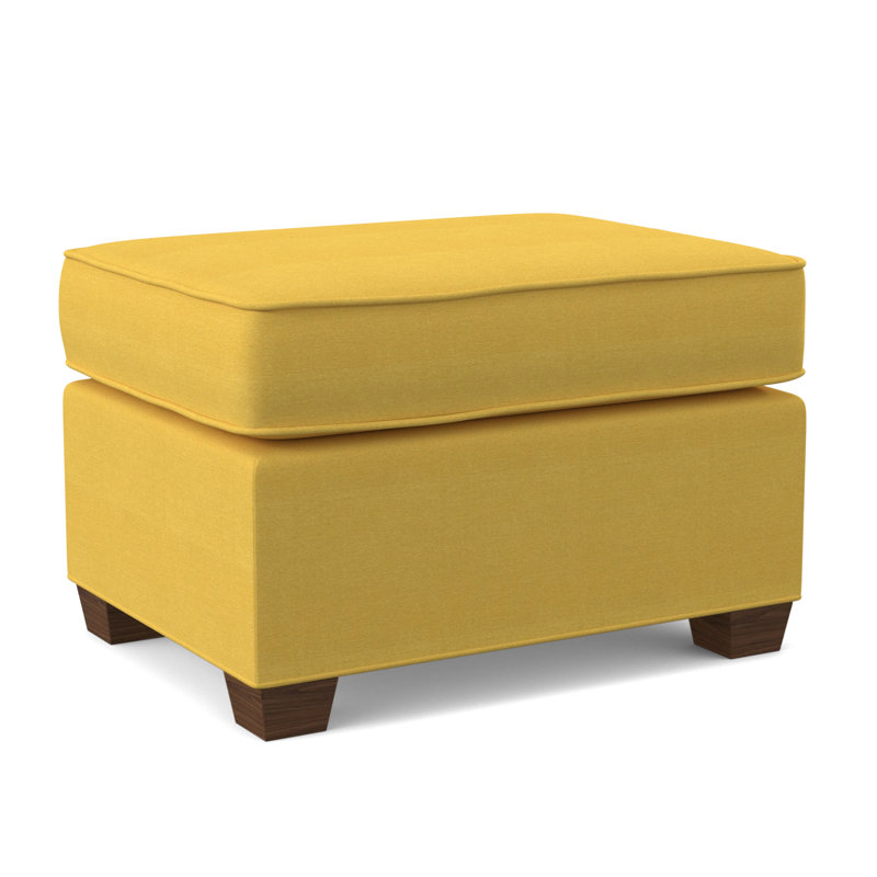Repose-pieds standard large de 26 po Finn, Noyer Montana, Mimosa antique