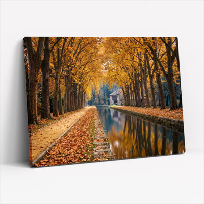 «Autumn Path», reproduction d'art sur toile, ensemble de 1