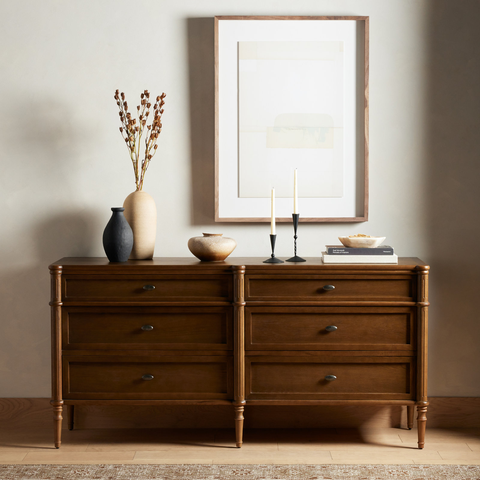 Susie 6 - Drawer Dresser, Toasted Oak