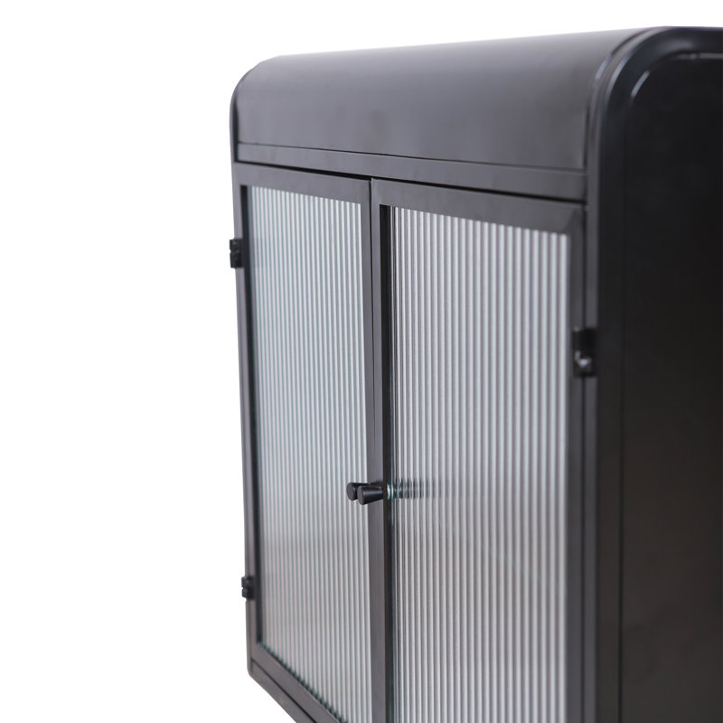 Modern Wall-Mounted Cabinet, Black