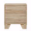 Table de chevet 2 tiroirs, naturel