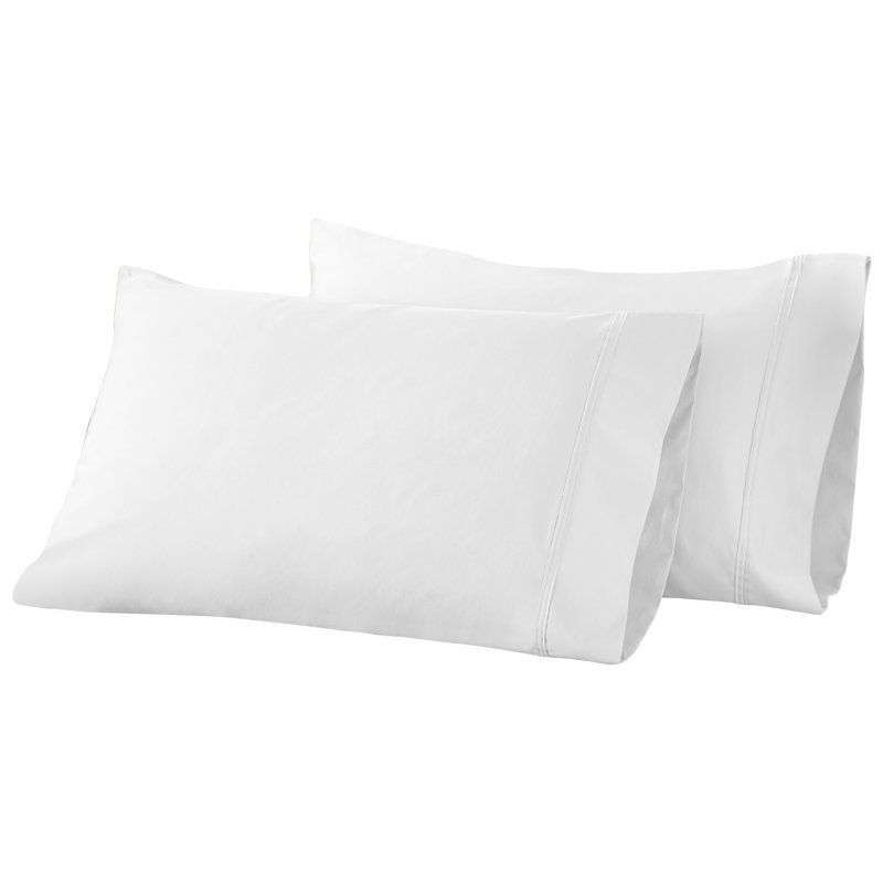 Egyptian Cotton 850 Thread Count Solid Pillowcases (Set of 2), White, King Pillowcase + 2 Additional Pieces