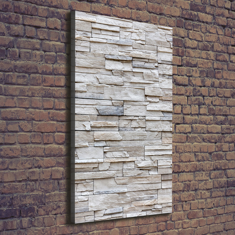 A Stone Wall - Wrapped Canvas Print