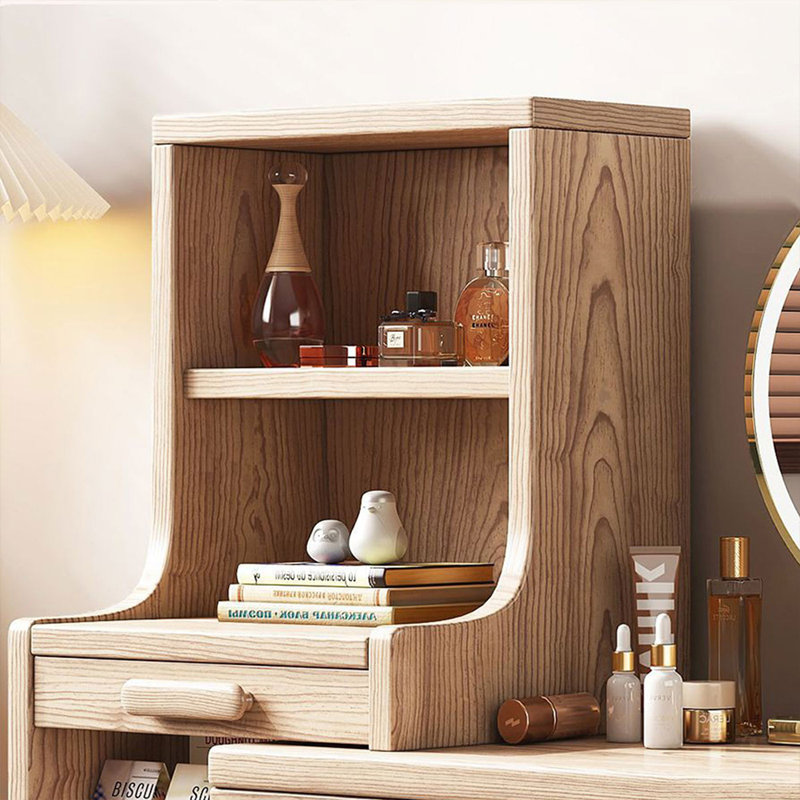 Coiffeuse avec miroir lumineux, 3 tiroirs