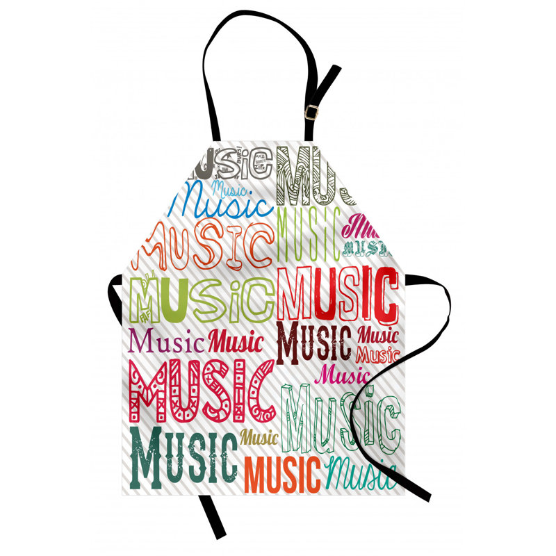Tablier de typographie musicale