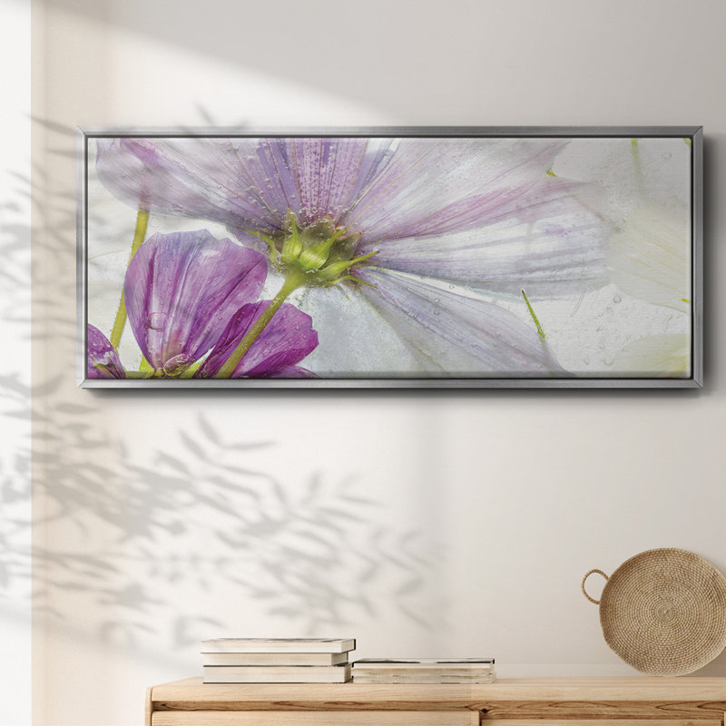 «Frozen Floral I», toile encadrée, H 12 po x l 30 po