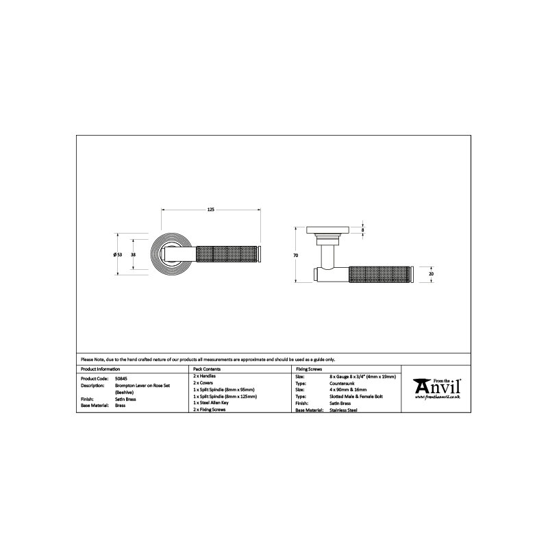 Brompton Interior Mortise Door Handle