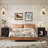 Modern Farmhouse Nightstand Set with Drawer & Cabinet Storage - Contrast Wood Top-468676036