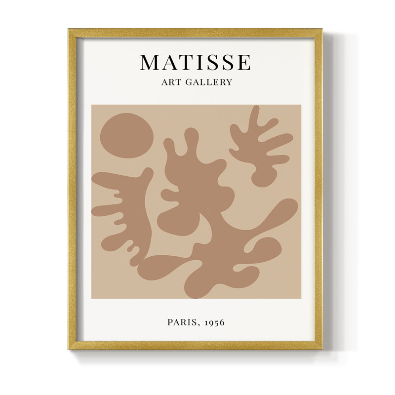 Matisse LXVIII Framed Print - Solid Wood, H 10 po x l 8 po