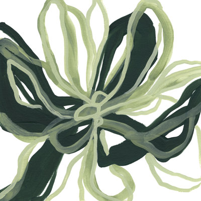 Emerald Bloom II by June Erica Vess - Wrapped Canvas Painting