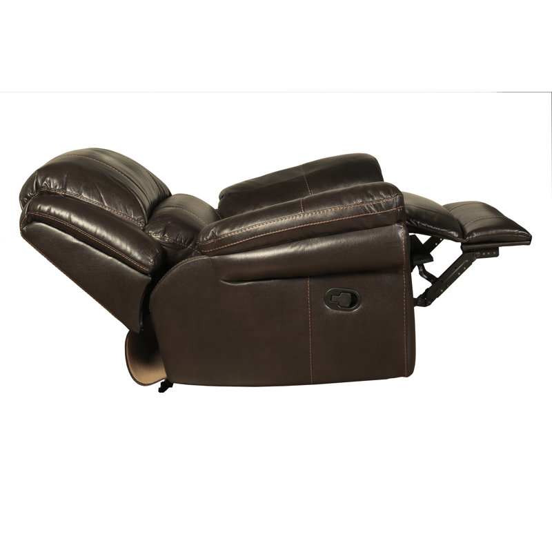 Arles 110cm Wide Standard Recliner, Black, Manual