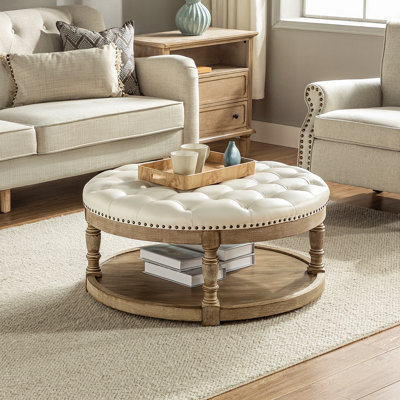 Ameliana Storage Ottoman with Button Tufting