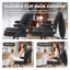 Chaise de bureau moderne à pieds croisés avec accoudoirs réglables et roues pivotantes-303295135