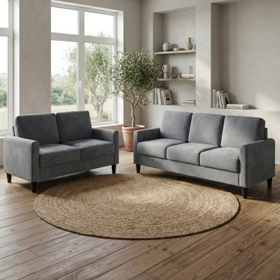 Goliad 2-Piece Velvet Living Room Set