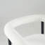Ensemble de 2 tabourets à hauteur de comptoir en tissu blanc, structure en métal et, pour îlot de cuisine, bar personnel, salle à manger de 2 chaises de café modernes-1858499540