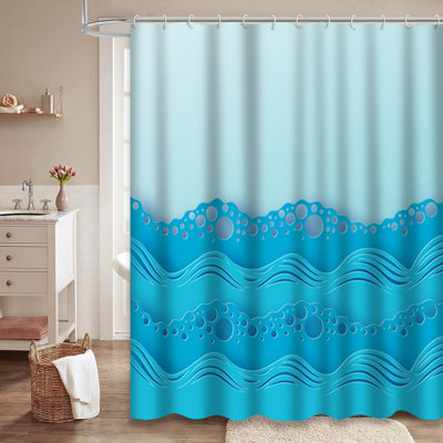 Rideau de douche Abstract Ocean Waves