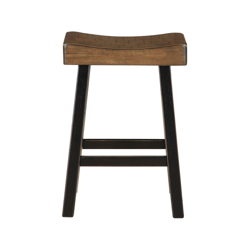 Tabouret de bar et de comptoir Aviana, Tabouret de bar (siège d’une hauteur de 30 po), Brun / noir