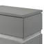 Tables de chevet en bois Arielah Marchan, gris