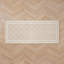 Isla Machine Woven Synthetic Geometric Area Rug In Beige/White-1660352496