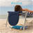 Ostrich The Lightweight Backpacker Portable Reclining Beach Camping Chair Stripe