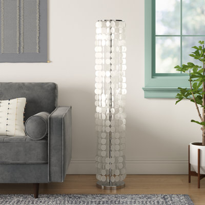 Ringtown 60'' Chrome Novelty Floor Lamp