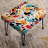 Multicolor Leopard Urban - Geometric Rectangle Ottoman