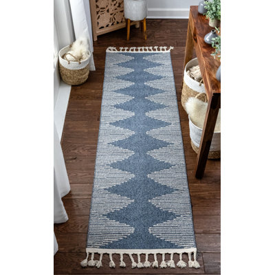 Loop-De-Loop Geometric Synthetic Area Rug