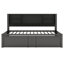 Lit de jour simple en métal avec couchette simple Huckins, tablettes de rangement et ports USB-1211498174