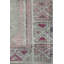Tapis unique mauve / mauve / menthe des années 70 de 3 pi x 9 pi 6 po Herki